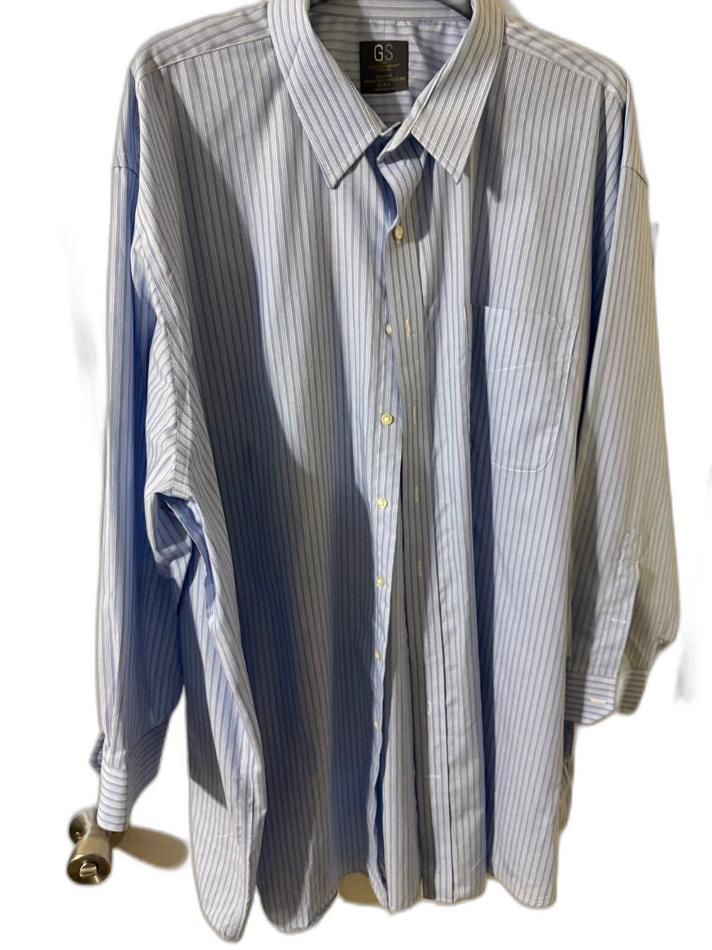 GS Continuous Comfort Cool Dry Classic Fit Men's Dress Shirt Size 22, 35/36